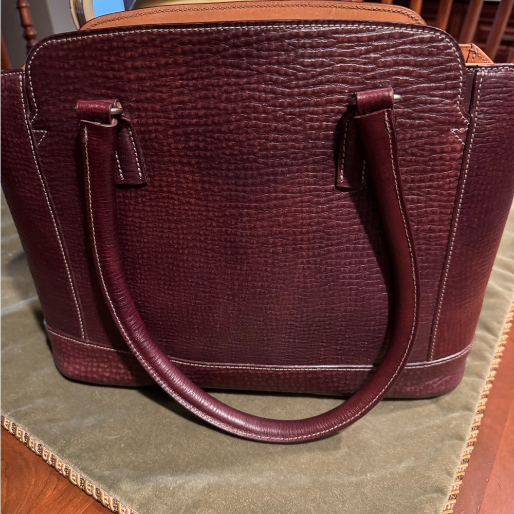 Elegant Brown Leather Tote Bag